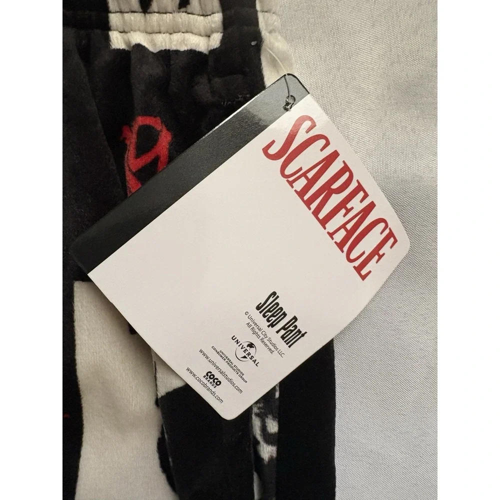 NEW Scarface Lounging Pajama Pants Size Medium Scarface Pajama Scarface Pants